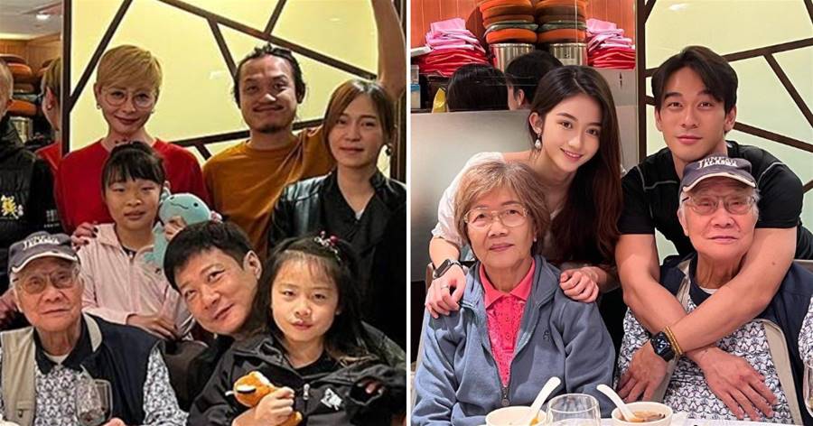 錢小豪錢嘉樂為父母慶生！祖孫三代長相相似，湯盈盈穿紅衣搶鏡
