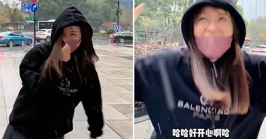 知名港星杭州過冬！迎第一場雪太興奮，街上轉圈跳起直呼好漂亮