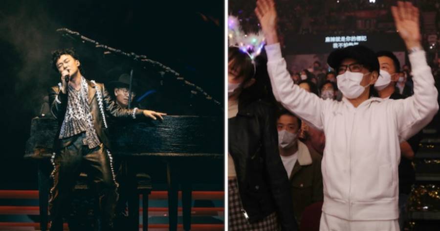 周潤發妻子現身陳奕迅演唱會！揮舞雙手很興奮，穿運動裝難掩氣質